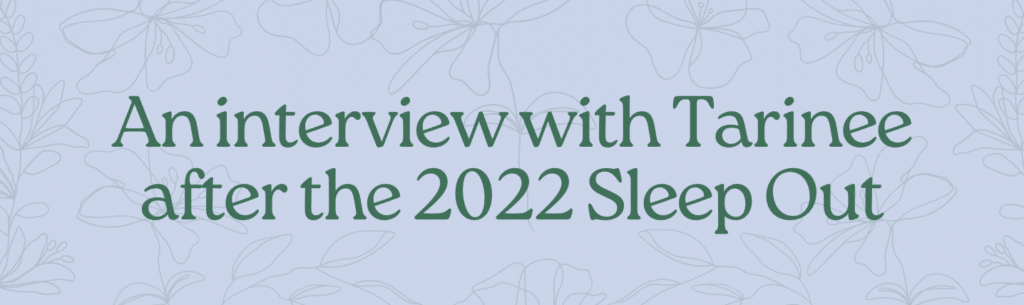 Interview with Tarinee page header image