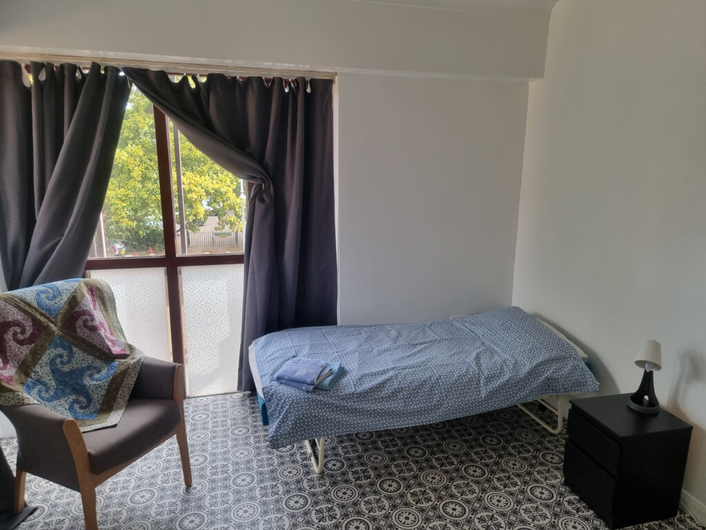 Photo of a client's room in the night shelter