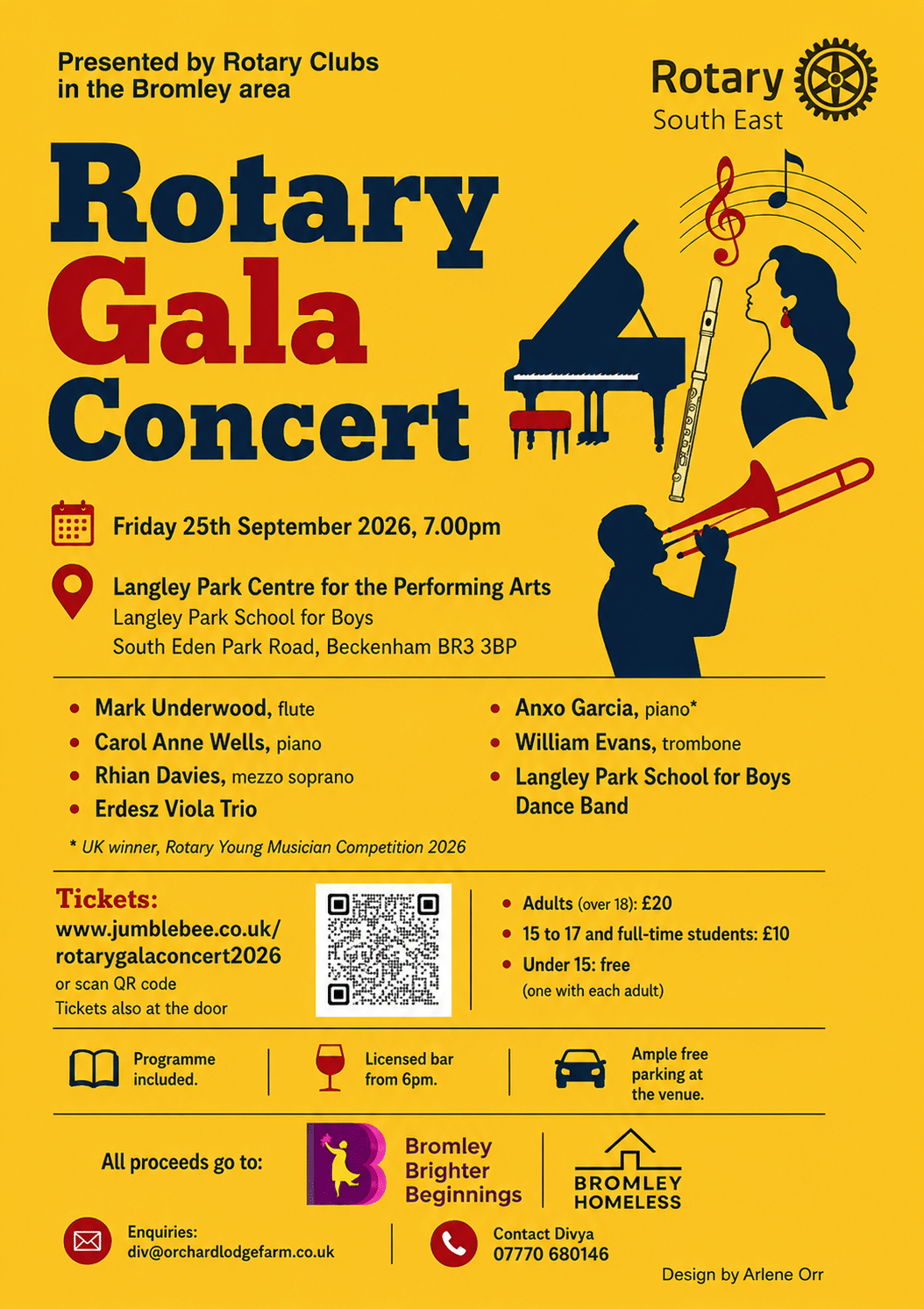 Rotary Gala Concert Flyer